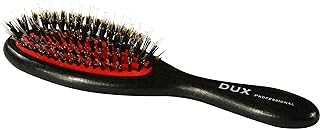 DUX Master of Hair Cushion brush 7 rows mix natural bristles und polyamide black handle FSC 100 Prozent (5425001924394)