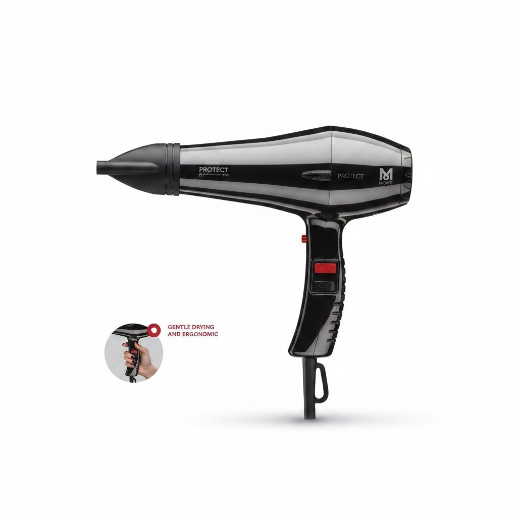 Moser - Profi Haartrockner / Fön Protect 1500 Watt mit 2 Pro Styling Nozzles 4015110009405
