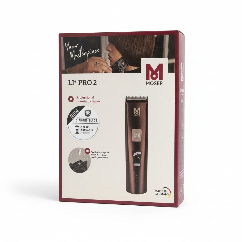 Moser Li+Pro2 Professionelle Netz-/Akku-Haarschneidemaschine Braun 4015110019503