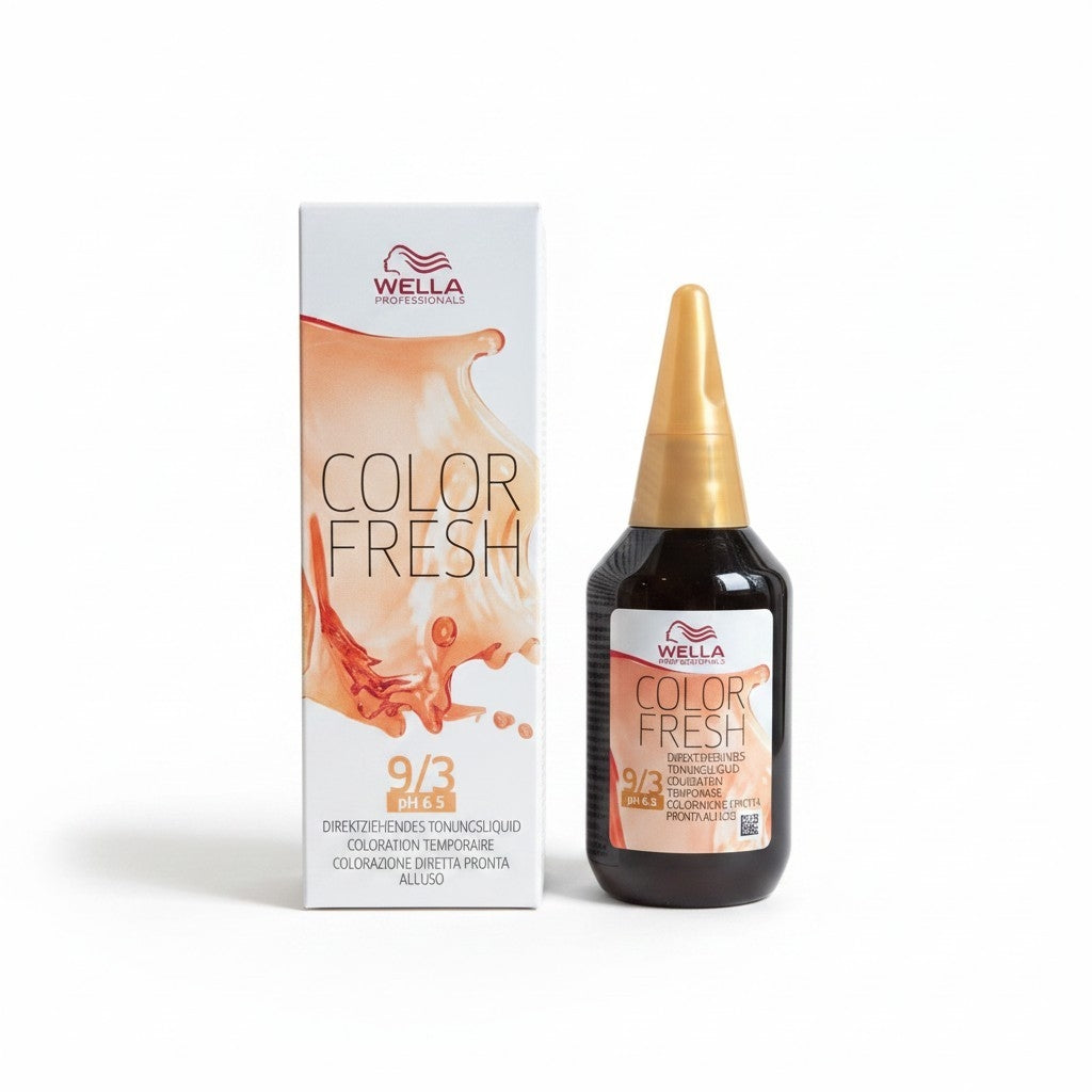 2x 75 ml) Wella Color Fresh Glanz-Tönung 9/ 3 lichtblond gold, 75ml (8005610572499)