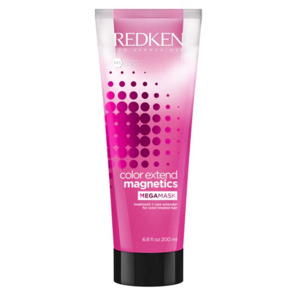 Redken Color Extend Magnetics Megamask, Haar-Maske für coloriertes Haar, Farbschutz & Intensivpflege Kur, mit Aminosäuren, Haarpflege für mehr Farb-Glanz & Geschmeidigkeit, Geruchlos, 200 ml (884486288325)