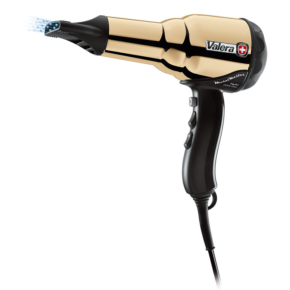 Valera Swiss Metal Master Light Gold Profi Metallfön 2000W Ionen Haartrockner Swiss Made Salon 2000W